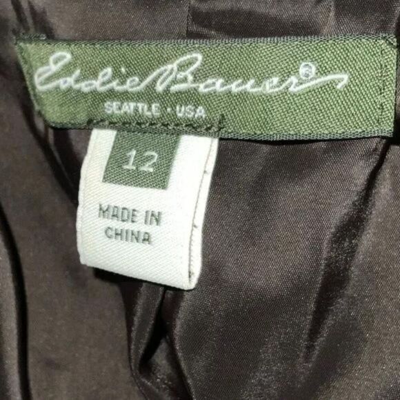 Eddie Bauer Wool Blazer Button Front Pockets Women's Size 12 Line Suit Jacket - Picture 9 of 10